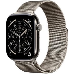 Apple Watch Series 11 GPS + Cellular 46mm Caja Titanio Natural con Pulsera Milanese Loop Natural S/M