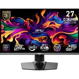 Monitor MSI MPG 272URXDE 26,5" UltraHD 4K 240Hz QD-OLED 1ms Ajuste Altura