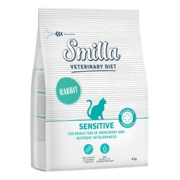 Smilla Veterinary Diet Sensitive con conejo - Pack % - 2 x 4 kg