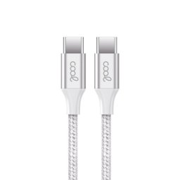 Cool Cable USB Nylon Tipo-C a Tipo-C 1.2m Blanco