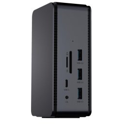 Base para portátil ProXtend DOCK2XUSB4 Dual 8K USB4 aluminio lector tarjetas