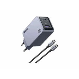 Cargador UGREEN Nexode Pro 3 Puertos GaN Carga Rápida USB-C Cable Incluido