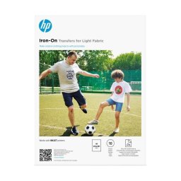 Papel transfer HP Iron-On A4 10 hojas para tejidos claros impresión inkjet