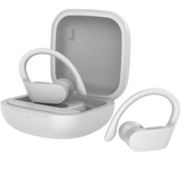 Auriculares Daewoo DW2023 inalámbricos Bluetooth deportivos con estuche de carga blancos