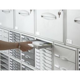 Fichero cajones de sobremesa archisystem 356x316x303 mm 3 cajones color gris