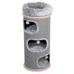 Rascador barril Natural Paradise Primrose para gatos - Tamaño XXL, gris