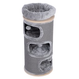 Rascador barril Natural Paradise Primrose para gatos - Tamaño L, gris