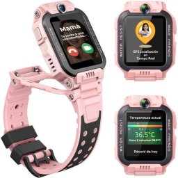 Imoo Z7 4G GPS 44mm Pantalla Dual Rosa Resistencia Agua IPX8 Videollamada Chat Familiar