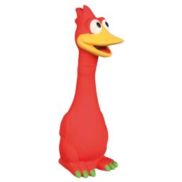 Pájaro de látex Trixie juguete para perros - 20 cm, rojo