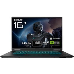 Portátil GIGABYTE GAMING A16 3THK3FR893SH 16" AMD Ryzen 7 260 16GB 512GB SSD RTX 5050 Windows 11 Home Black Steel
