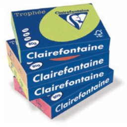 Papel A4 Clairefontaine Trophée Azul 80 g/m² FSC para copias