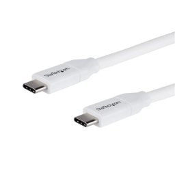 StarTech Cable USB-C con PD 5A 2m Blanco