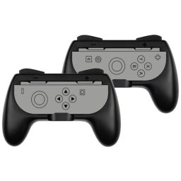 Funda antideslizante Konix para Joy-Con Switch 2 pack 2 unidades negro y gris