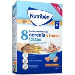 Nutribén Harina 8 Cereales 4 Frutas Leche 250g