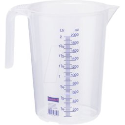 HND 937500 - hünersdorff taza medidora transparente 2,0 l