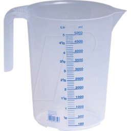 HND 939500 - hünersdorff taza medidora transparente 5,0 l