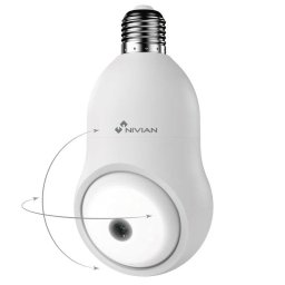 Nivian Cámara de Bombilla Vigilancia Wifi Exterior 2K