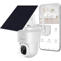 Cámara Nivian NVS-IPC-08-BATSOLAR-L 2.5K WiFi Motorizada Batería y Panel Solar Exterior