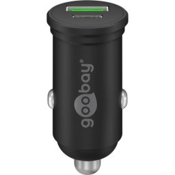 Cargador coche Goobay 61739 USB-A USB-C 45 W carga rápida negro