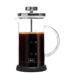 Cafetera de Prensa Francesa Melitta Jarra de Cristal Borosilicato Apta para Microondas