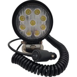 BERGER+SCHRÖTER BS 20344 - Faros LED, 9x 3 W, 2160 lm, 10-30 V, negro, Base magnética, redo