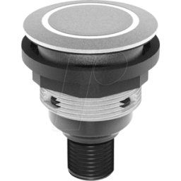 SCHLEGEL STLRBI0090C005 - Pulsador - 1 S, campana, plata, anillo led azul