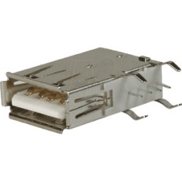 FREI USB AW-VL - Conector hembra USB integrado, serie A, acod., para montaje en c