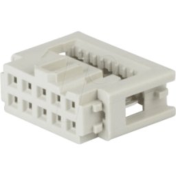 HARTING HAN 510 6803 - Conector hembra de clavijas, 10 polos, RM 2,54 mm