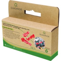 QUADRIOS QUAD 2011C402 - Conector de cable con rama enchufable - Rojo (0,5 - 1,0 mm²) - 2
