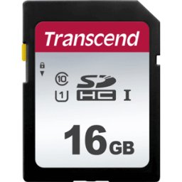 TRANSCEND TS16GSDC300S - Tarjeta de memoria SDHC, 16 GB, clase 10 UHS-I U1, 300S