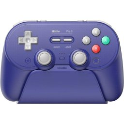 Mando 8BitDo Pro 3 Bluetooth Inalámbrico y Cableado Púrpura Multiplataforma