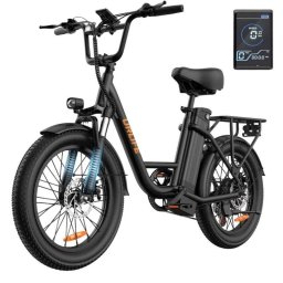 Bicicleta eléctrica URLIFE E20 motor 250 W batería 48 V 13 Ah neumáticos 20