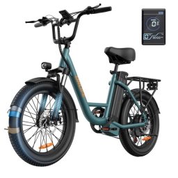 Bicicleta eléctrica URLIFE E20 Motor 250W batería 48V 13Ah neumáticos 20" verde