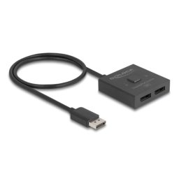Conmutador de vídeo DeLock 18906 DisplayPort 2 puertos 8K bidireccional