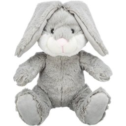 Juguete de peluche TRIXIE Be Eco Hase Evan gris para perro 25 cm