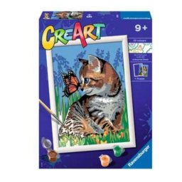 Kit de pintura por números Ravensburger CreArt Best Friends acrílico 15 colores