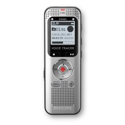 Dictáfono Philips Voice Tracer DVT2015 8GB MP3 WAV LCD Radio FM Plata