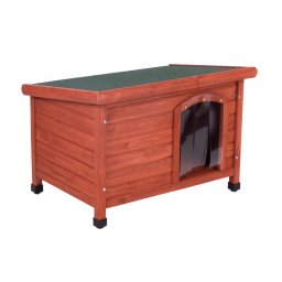 Caseta de madera Woody Premium con puerta para perros - S: 85 x 57 x 58 cm (LxAnxAl)