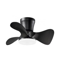 Ventilador Techo 3 Palas 56 CM Negro Serie Siux