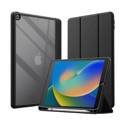 Funda para tablet Crong PrimeFolio Apple iPad 10.2" cierre magnético negra