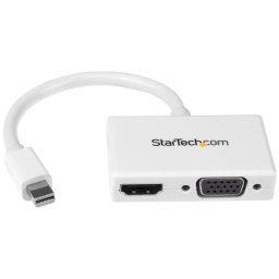 Startech Adaptador Mini DisplayPort a HDMI o VGA Blanco