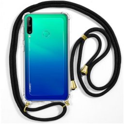 Cool Funda con Cordón Negro para Huawei P40 Lite E