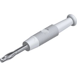 HIRSCHMANN TEST & MEASUREMENT MSTF2 WS - Conector de 2 mm con muelle, blanco