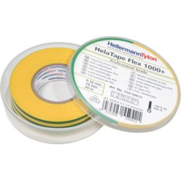 HELLERMANNTYTON HT 710-10612 - Cinta aislante Premium 19mm x 20m verde/amarillo Box