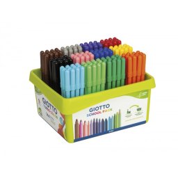 Rotulador giotto turbo color school pack de 144 unidades 12 colores x 12 unidades