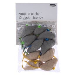 Basics set de ratones de juguete para gatos - Pack de 10 unidades