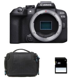 Cámara Mirrorless Canon EOS R10 24.2 MP Sensor CMOS Dual Pixel 4K WiFi SD 8GB Estuche