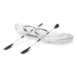 Kayak inflable InnovaGoods V0103503 transparente 2 plazas 180 kg kit completo