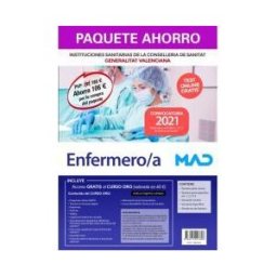 Ed. MAD Paquete Ahorro+test Papel Enfermero/a Instituciones Sanitarias De La Conselleria De Sanidad De La Comunidad Valenciana