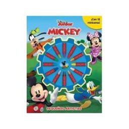 Libros Disney Mickey. Pequeños Artistas con 12 Miniceras!
